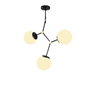Opviq Damar - 6316 Lámpara de araña en blanco y negro